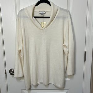 Women’s plus size Allison Daley II   shawl collar, sweater size 3X
